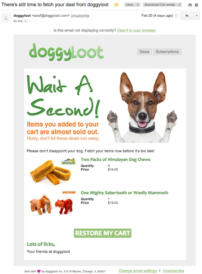 emails transaccionales para aumentar ventas