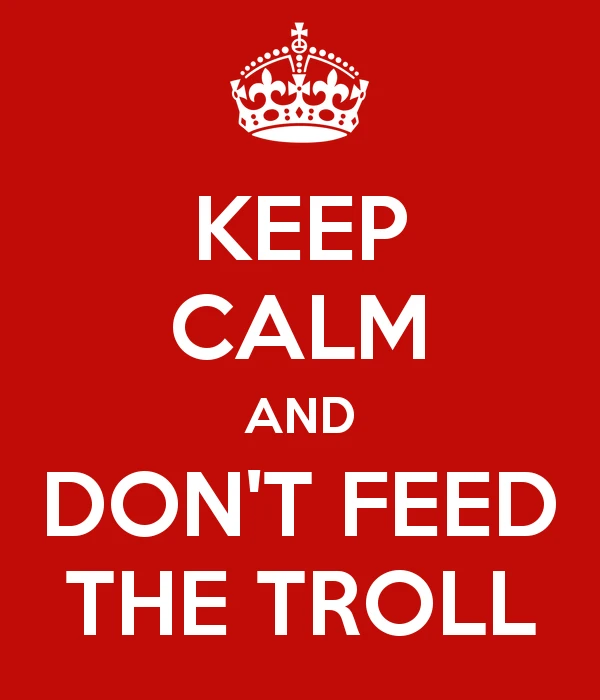 do not feed the troll